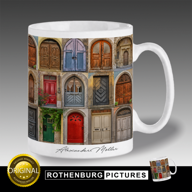 Original Rothenburg Tasse - The Doors of Rothenburg | ROTHENBURG PICTURES Original Rothenburg Tasse - The Doors of Rothenburg | ROTHENBURG PICTURES