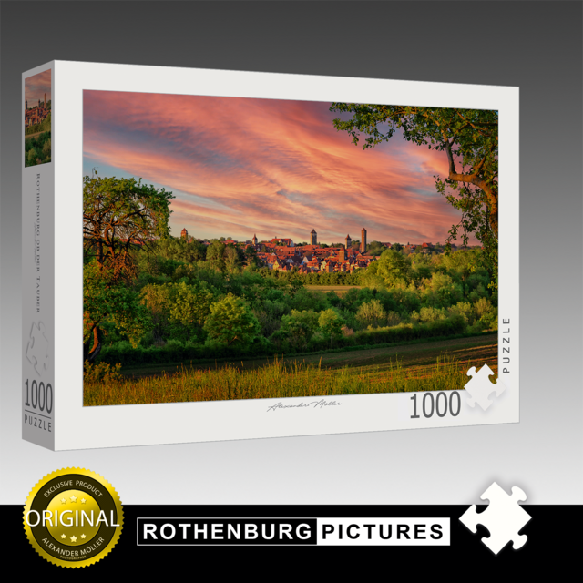 Original Rothenburg Puzzle | Sonnenuntergang