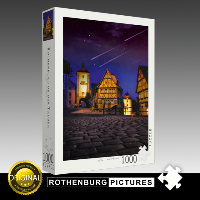 Original Rothenburg Puzzle | Plönlein bei Nacht