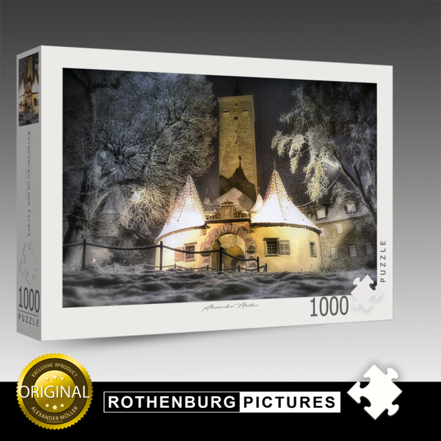 Original Rothenburg Puzzle | Burgtor im Schnee Original Rothenburg Puzzle | Burgtor im Schnee