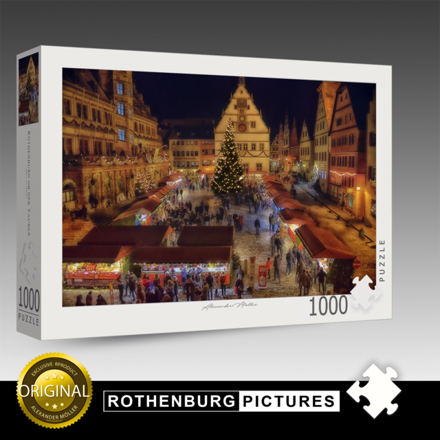 Original Rothenburg Puzzle | Weihnachtsmarkt Original Rothenburg Puzzle | Weihnachtsmarkt