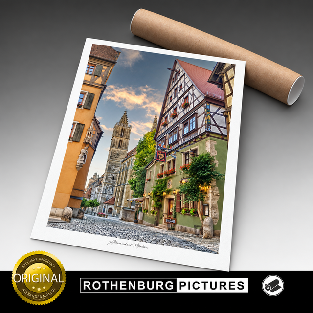 Original Rothenburg Print | St.Jakobs Kirche