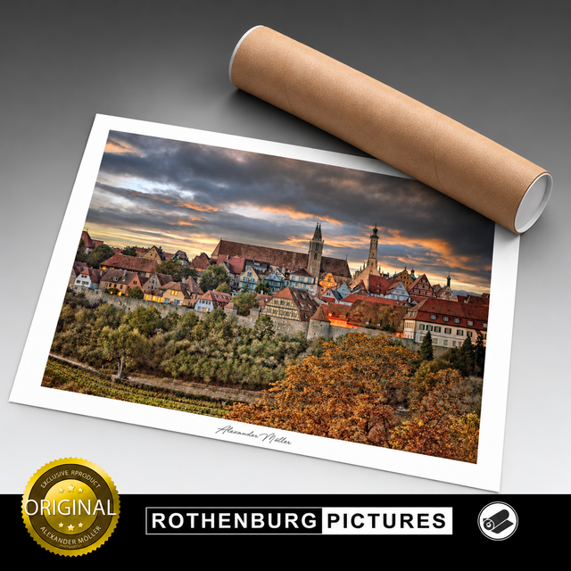 Original Rothenburg Print | Silhouette