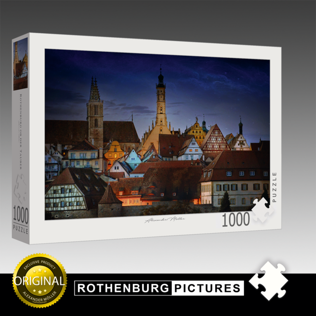 Original Rothenburg Puzzle | Bei Nacht