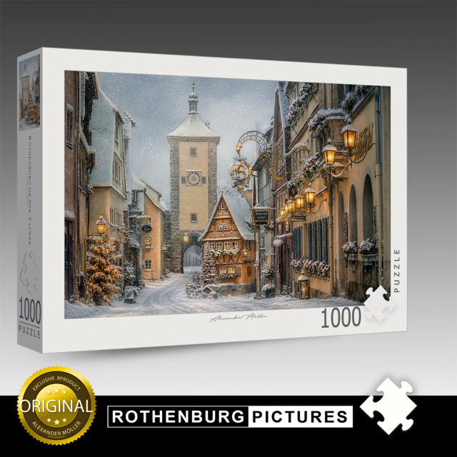 Original Rothenburg Puzzle | Das Plönlein im Winter Original Rothenburg Puzzle | Das Plönlein im Winter