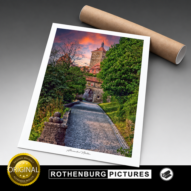 Original Rothenburg Print | Kobolzeller Steige